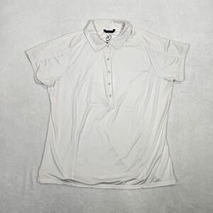 Zero Restriction 1/4 Zip Pullover Men's XL Tour Series Golf White Short Sleeve